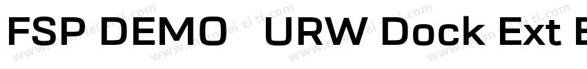 FSP DEMO   URW Dock Ext Black字体转换
